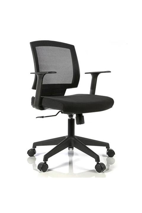 GOLDSİT Reks One 100p Fileli Ofis Sekreter Şef Çalışma Koltuğu Siyah Kumaş