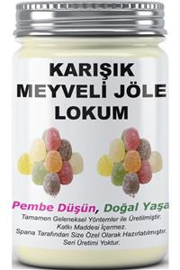 SPANA Ev Yapımı Katkısız Karışık Meyveli Jöle Lokum 330 gr