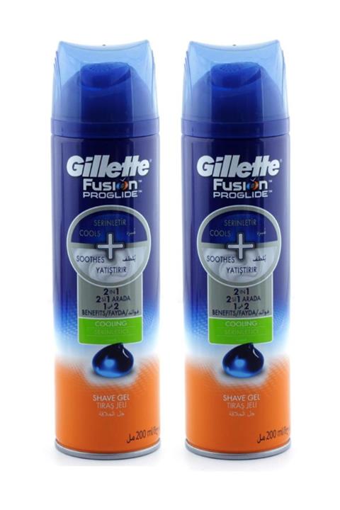 Gillette Tıraş Jeli Fusion Proglide 200ml.serinletici 2 Adet