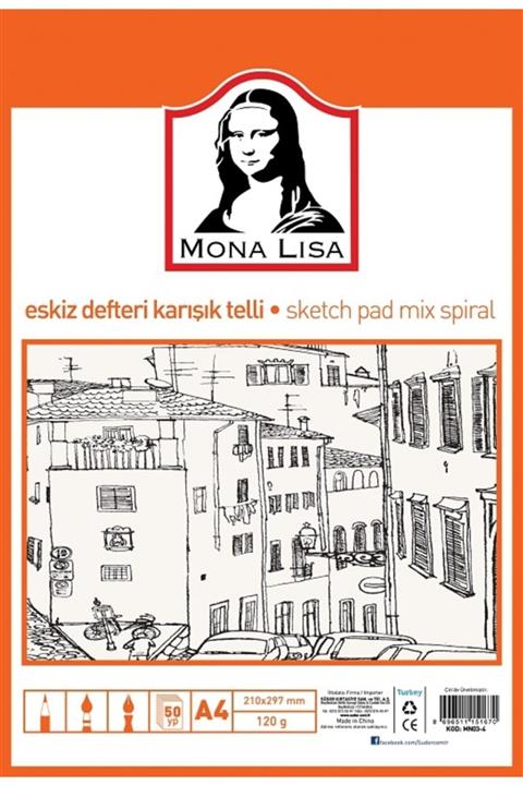 Südor Eskiz Defteri Spr Mn03-4 A4 50 Yaprak