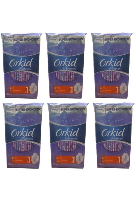 Orkid Platinum 1 Numara Normal 30 Lu Hijyenik Ped X 6 Adet
