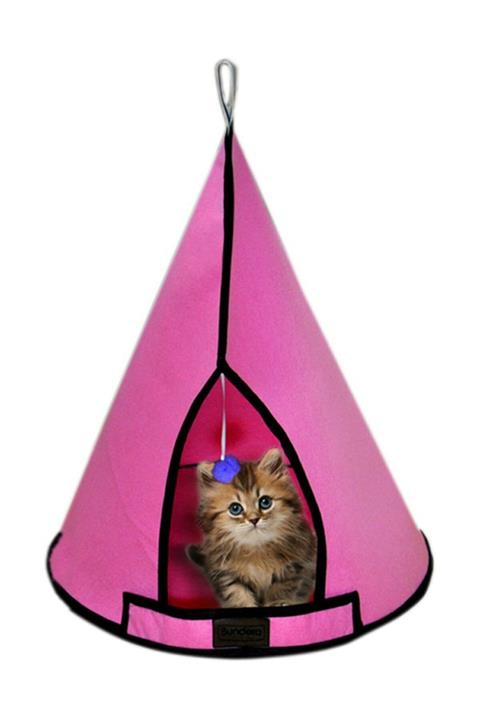 BE ACTİVE Kedi Yuvası Evi Köpek Yatağı Kulübesi Minderi Evcil Hayvan Pet Çadırı Yuva Kulübe