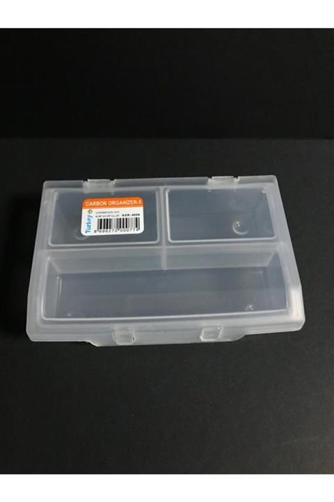 ASRIN Mini Organizer 3 Bölmeli - Ilaç Kutusu - Vida Kutusu