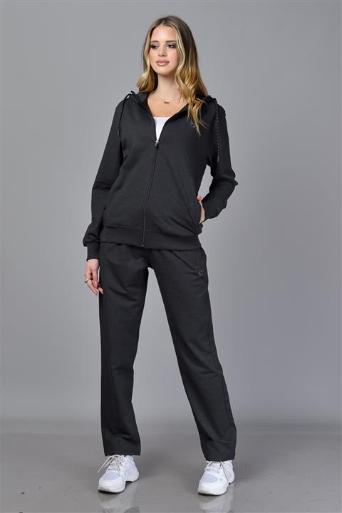 TUSSE Unisex Antrasit Klasik Eşofman Takımı