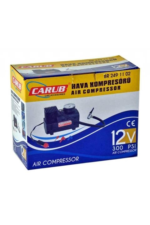 Carub Siyah Hava Kompresörü 12v 300psi
