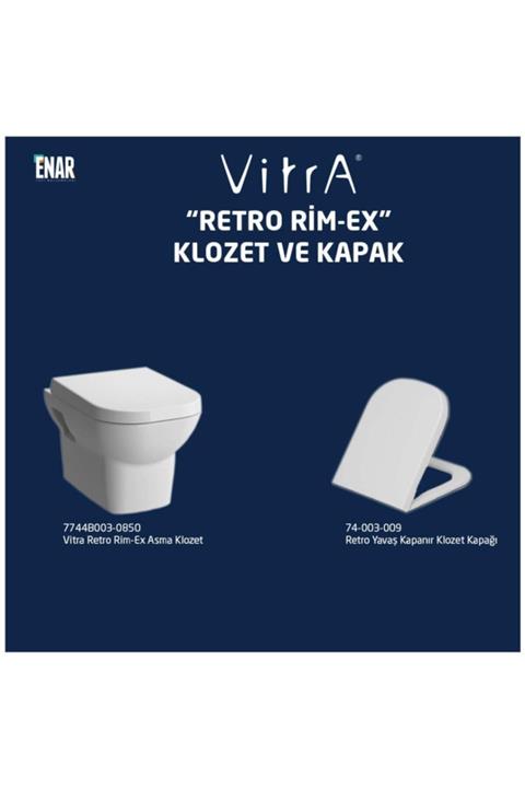 VitrA Retro Rim-ex Asma Klozet Takımı