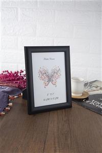 Seniste Dekoratif Resim Çerçevesi Tekli-13x18 Siyah Ayarlanabilir Ayaklı - Duvara Asılabilir