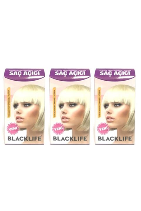 Black Life Saç Açıcı Toz Tek Kullanımlık X 3 Adet