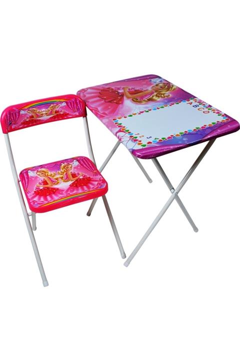 BEREN Pembe Çocuk Ders Çalışma Masası