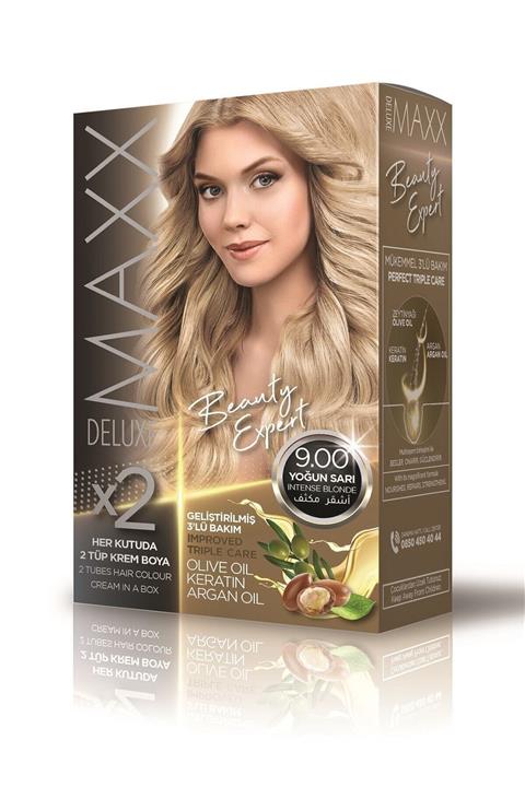 MAXX DELUXE Beauty Expert 9.00 Yoğun Sarı Set Boya