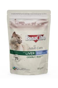 Çağatay Bonacibo Soslu Ciğerli Pouch Yetişkin Kedi Yaş Maması 85 Gr X12 Adet