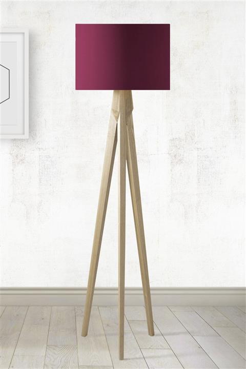 Çekirdek Home Vişne Renk Kumaş Lambader