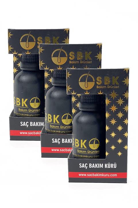 New SBK SAÇ BAKIM KÜRÜ Erkek Saç Bakım Kürü Saç Bakım Losyonu 3'lü Set - Lisanslı Orjinal Ürün