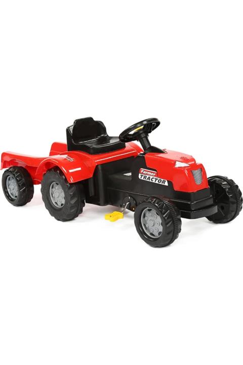 Tatlı Telaşlar Active Römorklu Pedallı Traktör Kırmızı