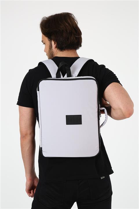 Bagslab Unisex Gri 15.6'inç El Ve Sırt Taşınabilir Laptop Ve Evrak Çantası