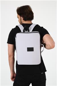 Bagslab Unisex Gri 15.6'inç El Ve Sırt Taşınabilir Laptop Ve Evrak Çantası