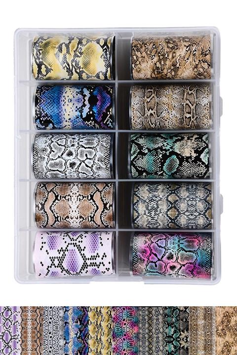 MOZIUR Tırnak Süsü Folyo Sticker F-4