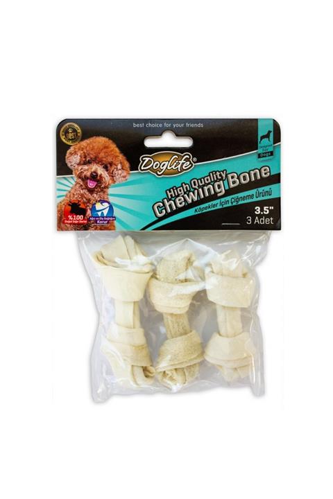 Doglife Düğüm Kemik Beyaz 18-20 Gr. - 3'lü