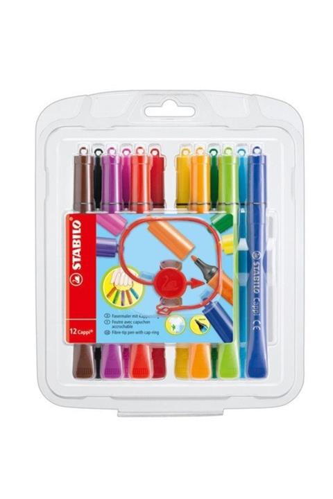 Stabilo Cappi Keçe Uçlu Kalem 12'li