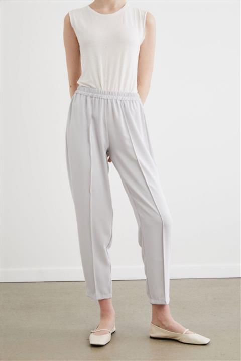 TERZİ DÜKKANI Kadın Gri Amore Krep Havuç Pantolon