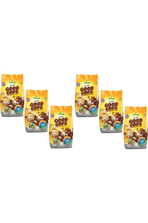 Hünnap Goodcops Keçi Sütlü Vitaminli Kakaolu Kahvaltılık Mısır Gevreği 300 Gr. X 6 Adet