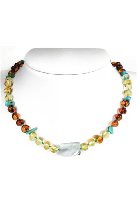 Damla Kehribar Market Bebek Tasarım Kehribar Kolye