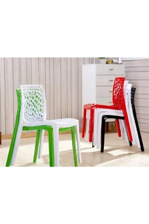 ZENTREND Renkli Polikarbon Contract Bahçe Sandalyesi