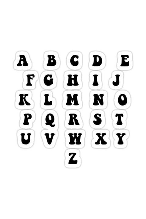 Universal Alfabe: Harika Yazı Tipi Sticker Araba Oto Arma Duvar Sticker Ev Dekoratif Çıkartma 15 Cm