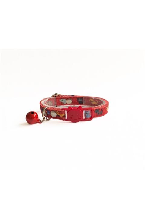 Monte Store Pembe Kedi Desenli Kedi Tasması