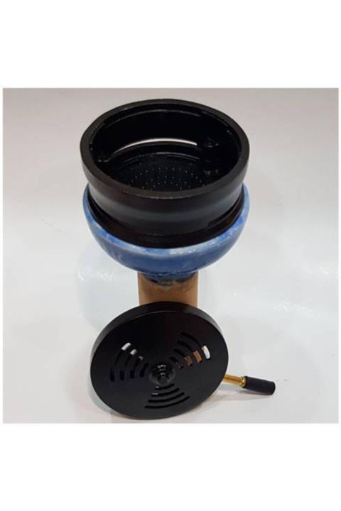 Babil Nargile Lotus Metal Közlük Siyah Renk