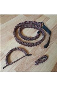 Spinoton Outdoor Spor Plastik Tokalı Kemer Seti Askeri Kamuflaj  Paraşüt Ipi Paracord 550+ 4mm