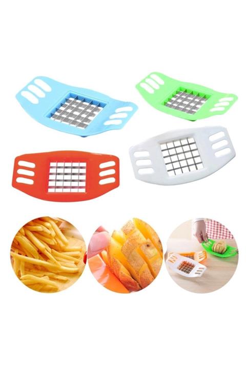 RoseRoi Renkli Pratik Patates Dilimleyici Patates Doğrayıcı Asorti Renk