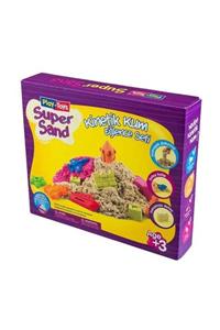 PlaytoysCA Play-toys Kinetik Kum Eğlence Seti Super Sand 500 gr 6 Kalıp