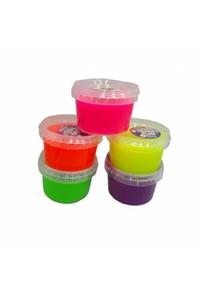 Crazy Fosforlu 5'li Hazır Slime-slaym Büyük Kutu 200 gr.hsx