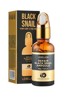 LEBELAGE Siyah Salyangoz Özü Ile Onarıcı Ve Nemlendirici Serum Repair Black Snail Ampoule