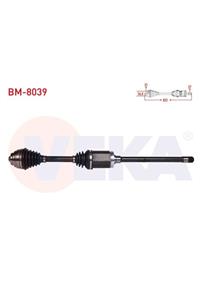 ünlü oto Komple Aks Sag On Bmw X1 (e84) 2.0 D Xdrıve A-t/m-t Uzunluk 822 Mm 2011-