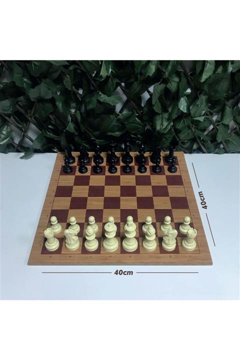 Yeni Satranç Profesyonel Satranç Taşları (85mm) - Mdf Zemin