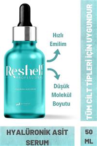 Reshell 50 ml Hyalüronik Asit Dolgunlaştırıcı Yaşlanma Karşıtı Hücre Yenileyici Kırışıklık Giderici Serum