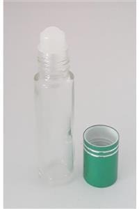 D&B YOL Parfüm Şişesi 10 Ml 10 Adet Roll-on Yeşil Kapaklı Boş Şişe