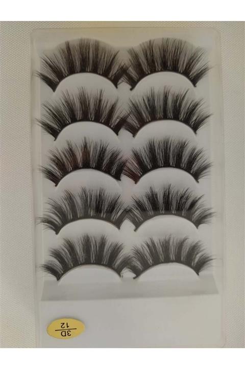 kendinyaphobi Takma Kirpik 5 Çift 3d-12