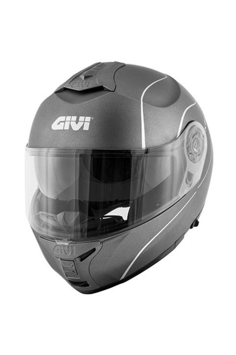 Givi X21 Çeneden Açılır Kask + Pinlock (mat Titanium)