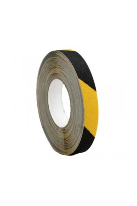 BantMarketim Sarı Siyah Merdiven Ve Zemin Kaydırmaz Kaymaz Bant 25mm X 25mt