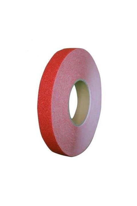 BantMarketim Kırmızı Merdiven Ve Zemin Kaydırmaz Kaymaz Bant 25mmx25mt