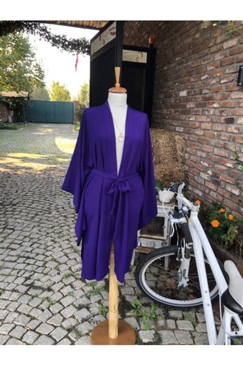 etamincebursa Kadın Mor Kimono