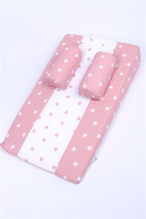 Bebekevi Çok Amaçlı Reflü Yastığı - Bebek Reflü Yastığı - Reflü Yatağı Pembe