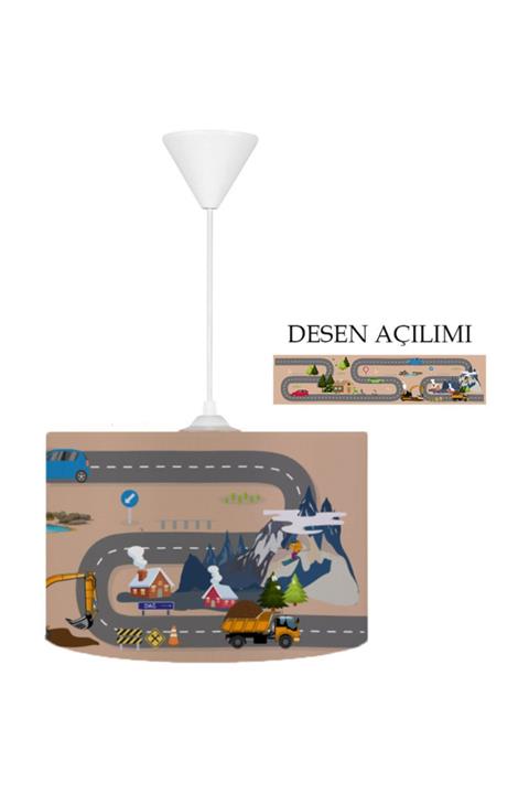 HalıVagonu Hv303 Trafikli Çocuk Odası Sarkıt Avize