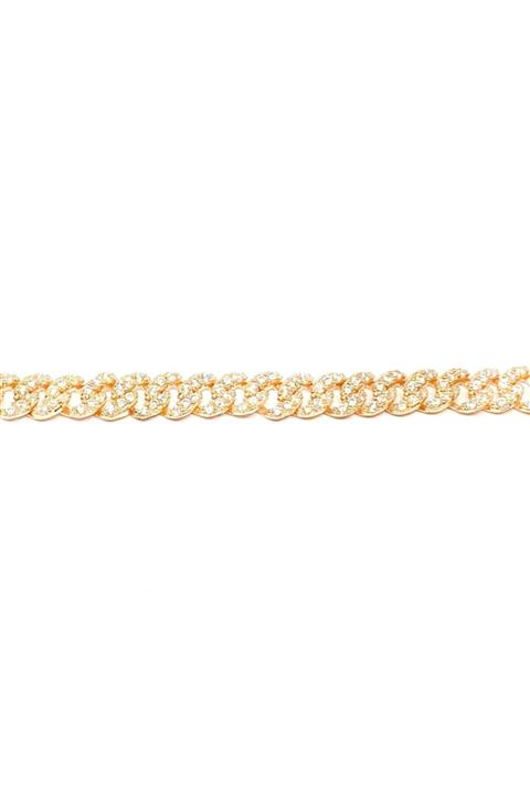 MİSS HAPPİNESS GÜMÜŞ TAKI AKSESUAR Rope Taşlı Halhal