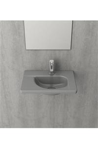 Bocchi Taormına Arch Etajerli Lavabo 45cm - Gri