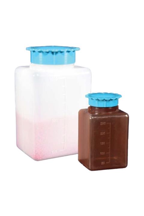 ISOLAB 061.07.902 Şişe P.e Şeffaf Geniş Boyun Vidalı Kapaklı 2000 ml 50 Adet