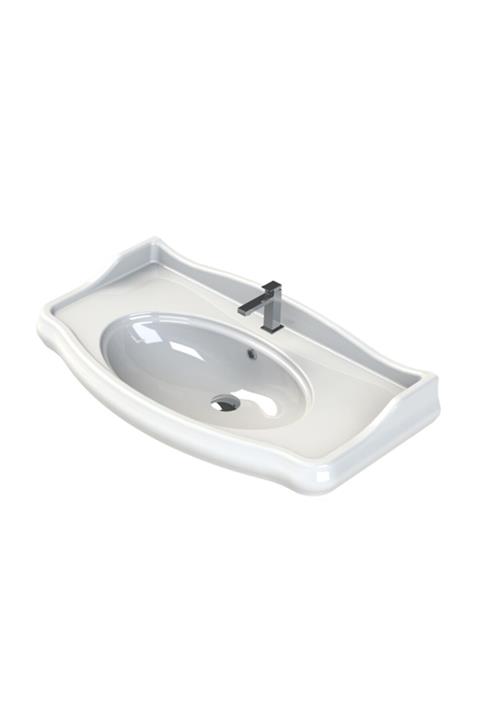 TURKUAZ 1837 Serisi 100 Cm Etajerli Lavabo